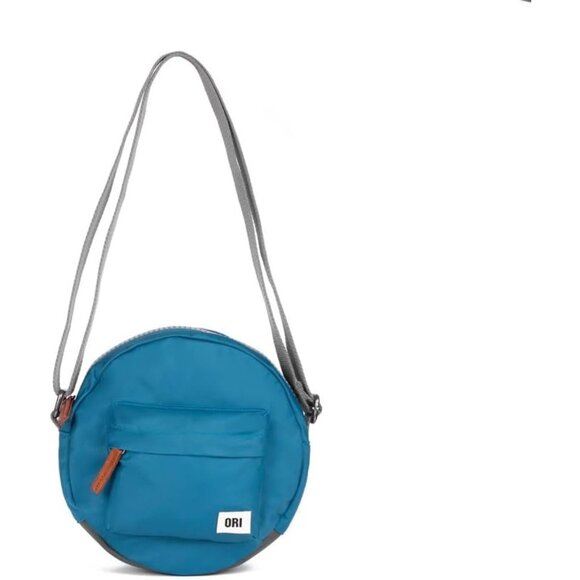 Crossbody Nylon Bag Small Marine Color Zipper With Chunky Hardware